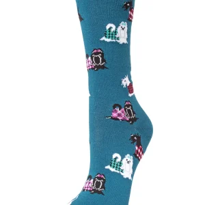 Fancy Dog Scottish & Yorkshire Terrier Bamboo Blend Crew Socks