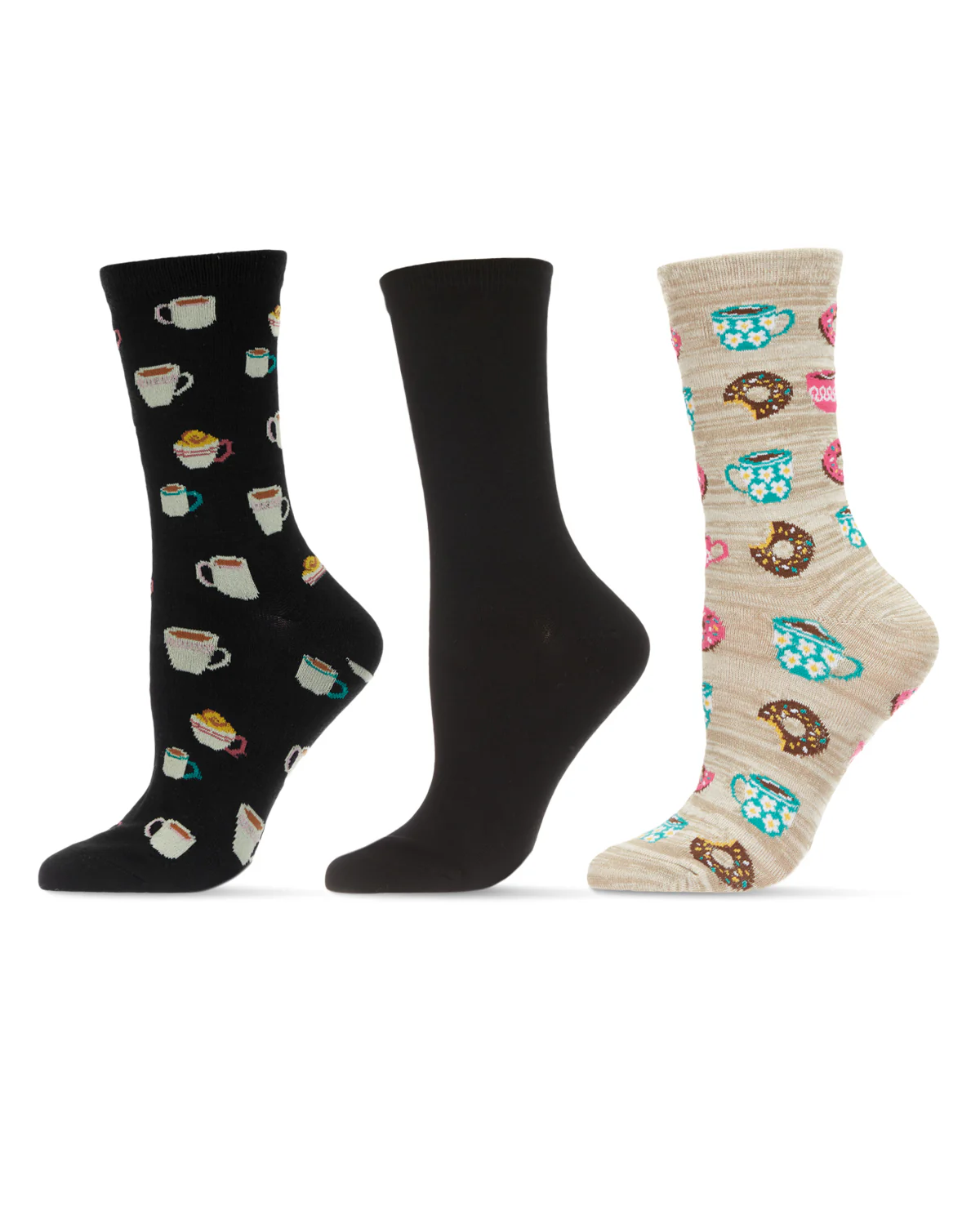 Donut Heaven Bamboo Blend Crew 3 Pair Pack – Image 4