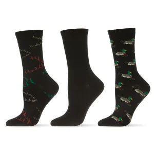 Ducks Bamboo Blend Crew 3 Pair Pack