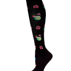 Women's Coconuts in Paradise Bamboo Blend 8-15mmHg Graduated Compression Socks