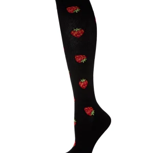 Women's Strawberry Field Bamboo Blend 8-15mmHg Graduated Compression Socks