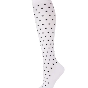 Women's Classic Polka Dots Bamboo Blend 8-15mmHg Graduated Compression Socks