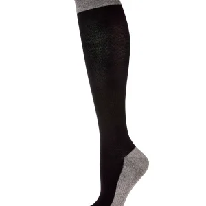 Women's Two-Tone Contrast Bamboo Blend 8-15mmHg Graduated Compression Socks