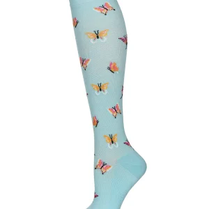 Women's Butterfly Bamboo Blend 8-15MMHG Compression Socks