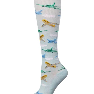 Airplanes 8-15 mmHg Graduated Bamboo Compression Socks