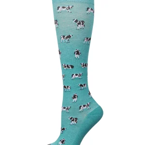 Cows 8-15 mmHg Graduated Bamboo Compression Socks