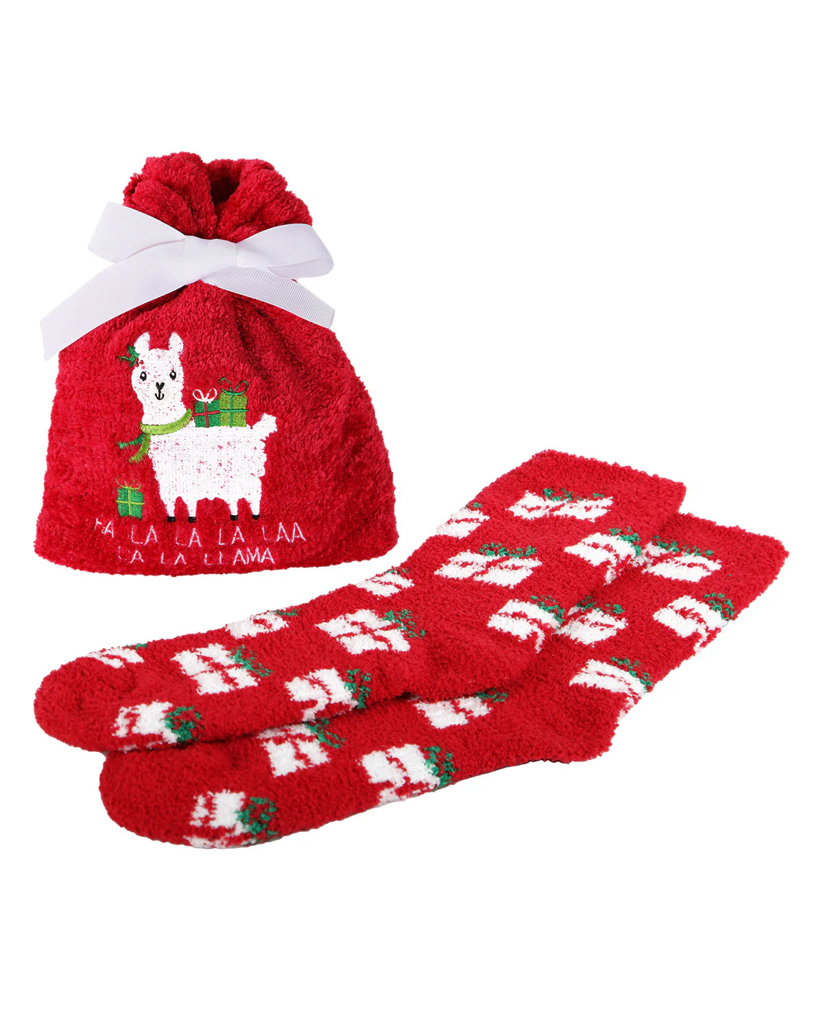 Fa La La Llama Cozy Socks & Gift Bag Set – Image 2