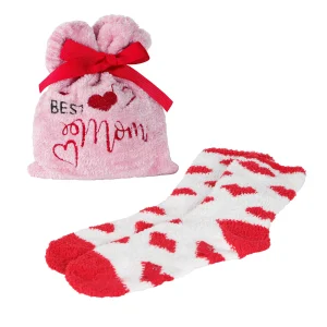 Best Mom Cozy Socks & Gift Bag Set