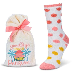 Goodbye Tension Hello Pension Cozy Socks & Gift Set