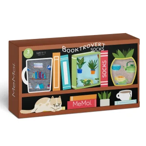 Booktrovert 3 Pack Gift Set Crew Socks