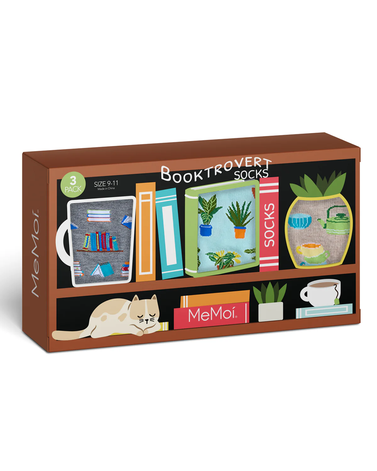 Booktrovert 3 Pack Gift Set Crew Socks – Image 2