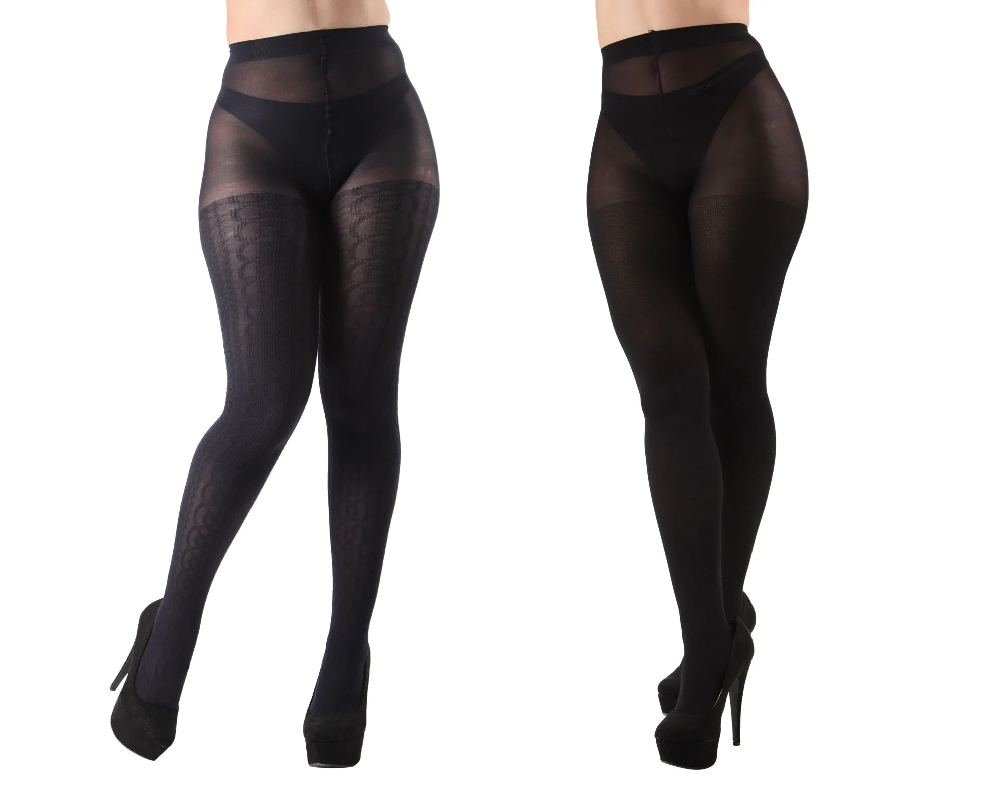 Athena Key/Solid Control Top Tights 2-Pack – Image 3