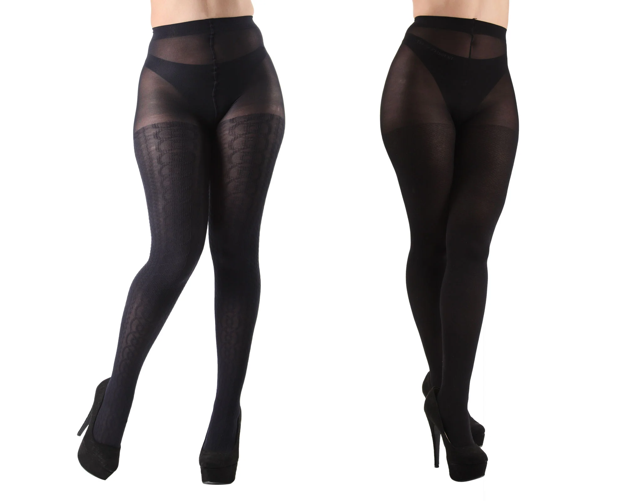 Candelabra/Solid Control Top Tights 2 Pack – Image 3