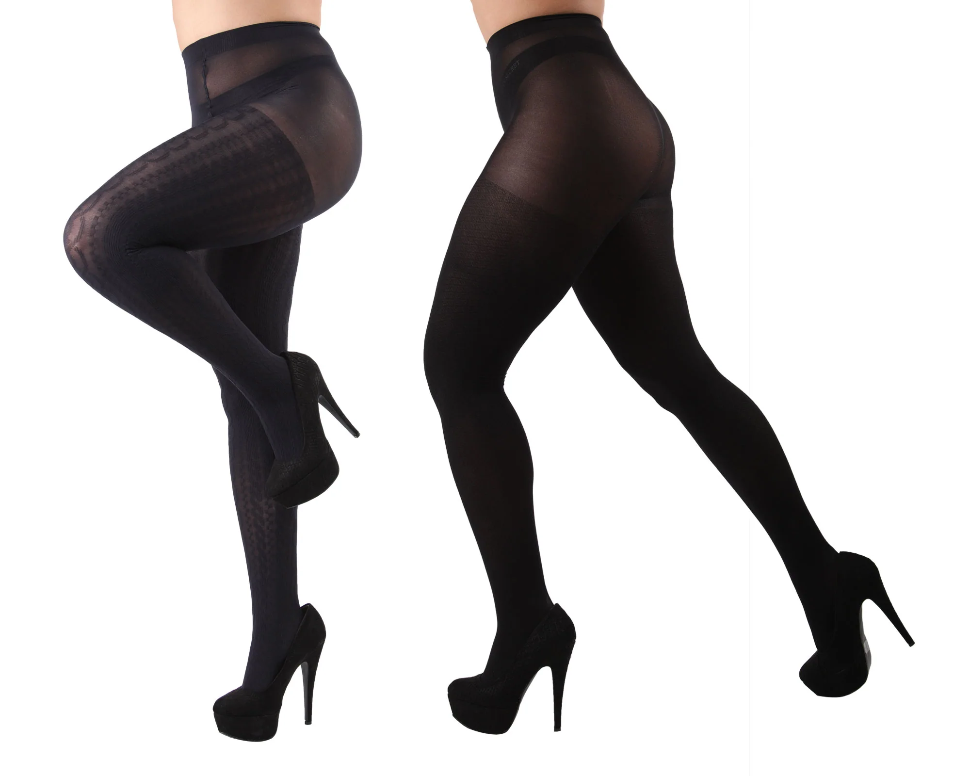 Candelabra/Solid Control Top Tights 2 Pack – Image 2