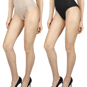 2 Pair Women's Full Coverage High Waisted Shaping Briefs