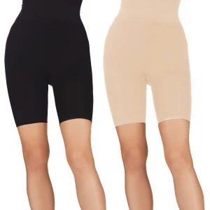 2 Pair Women's High-Waist Thigh Shapers
