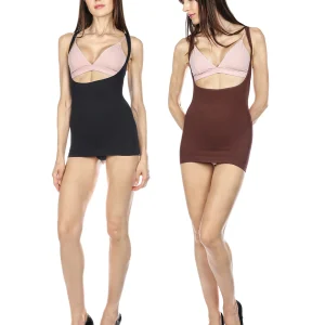 Women's 2 Pack Nylon Braless Racerback Tank