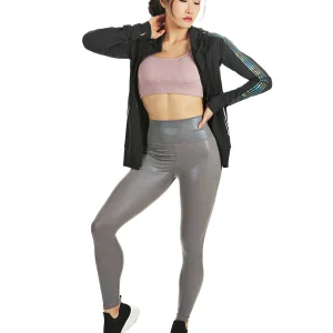 Lightweight Reflective Rainbow Zip-Up Athletic Jacket