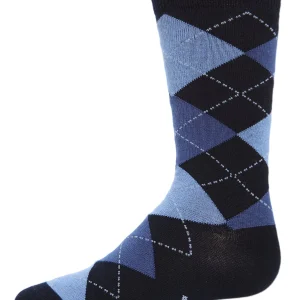 Boy's Classic Argyle Mercerized Cotton Blend Crew Socks