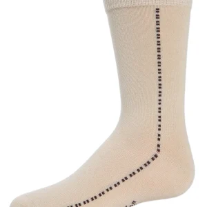 Boys' Dots On Down Mercerized Cotton Crew Socks