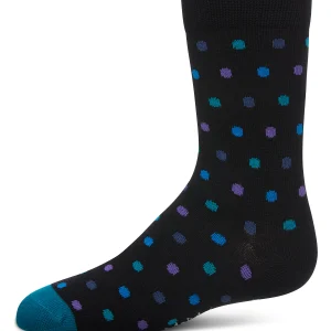 Boys Colorful Dot-Patterned Cotton-Rich Crew Sock