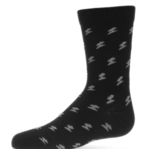 Boys' Lightning Bolt Crew Socks