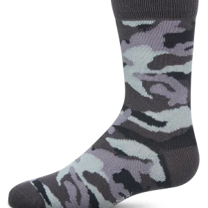 Boys Camouflage-Pattern Cotton-Rich Crew Socks
