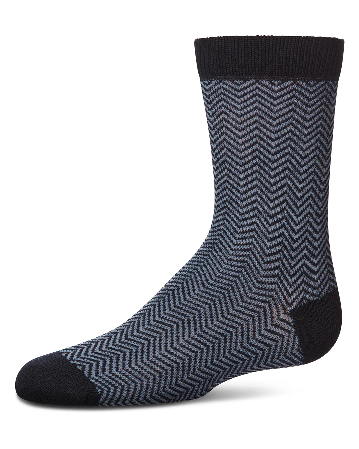 Boys Herringbone-Pattern Cotton-Rich Crew Sock – Image 3