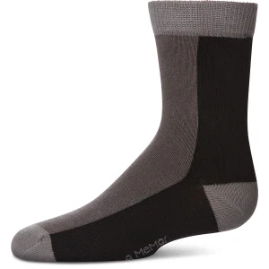 Boys Color-Block Cotton-Rich Fine-Gauge Crew Sock