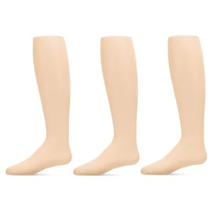 Girls' 3 Pair Pack Basic Sheer 30 Denier Tights