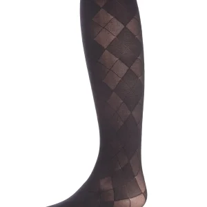Girls' Sheer Argyle Nylon Tights