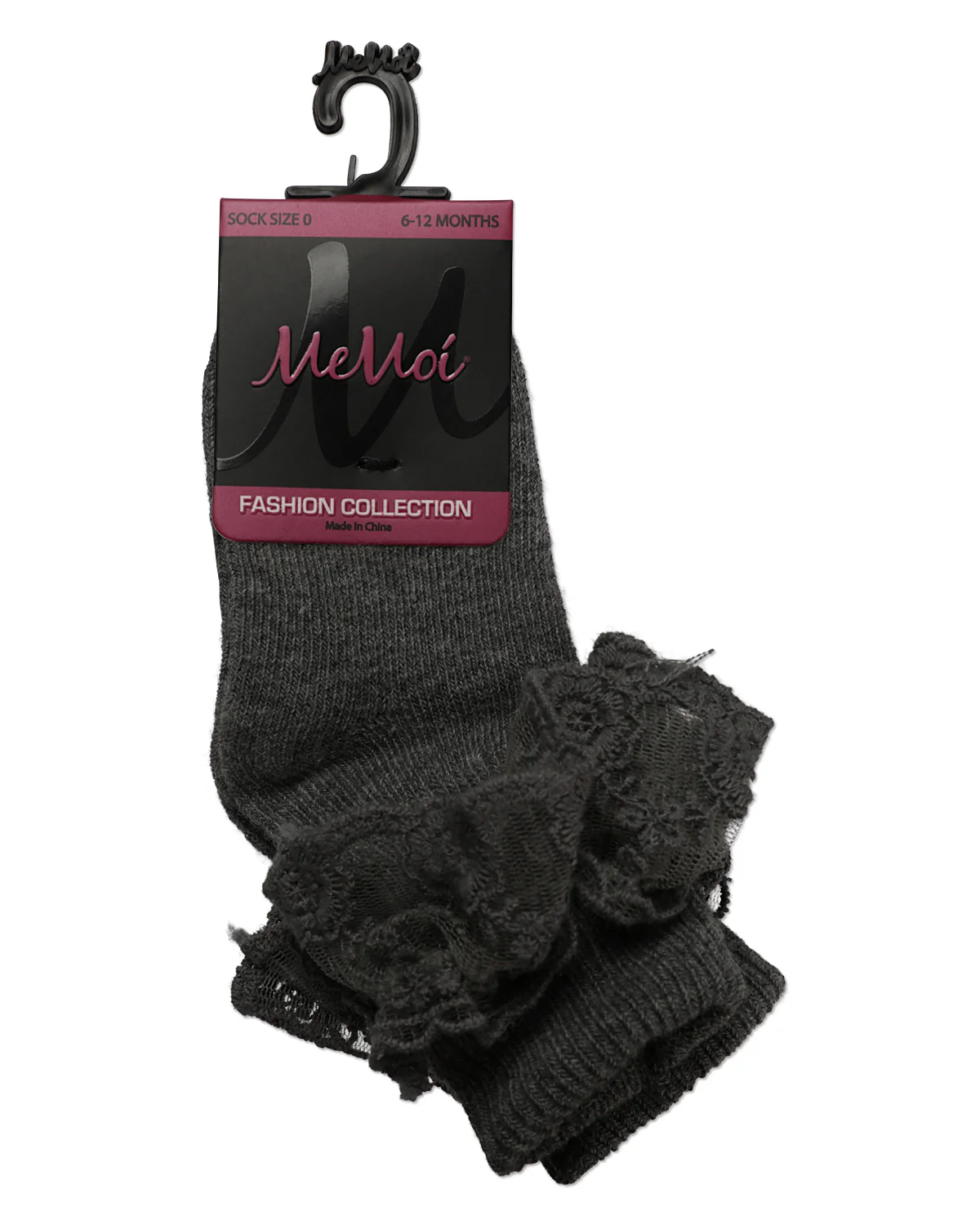 Girls Layered-Lace Ruffle-Trim Cotton-Rich Ankle Sock – Image 7