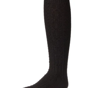 Girls Cozy Cable Ribbed Knit Knee-High Socks