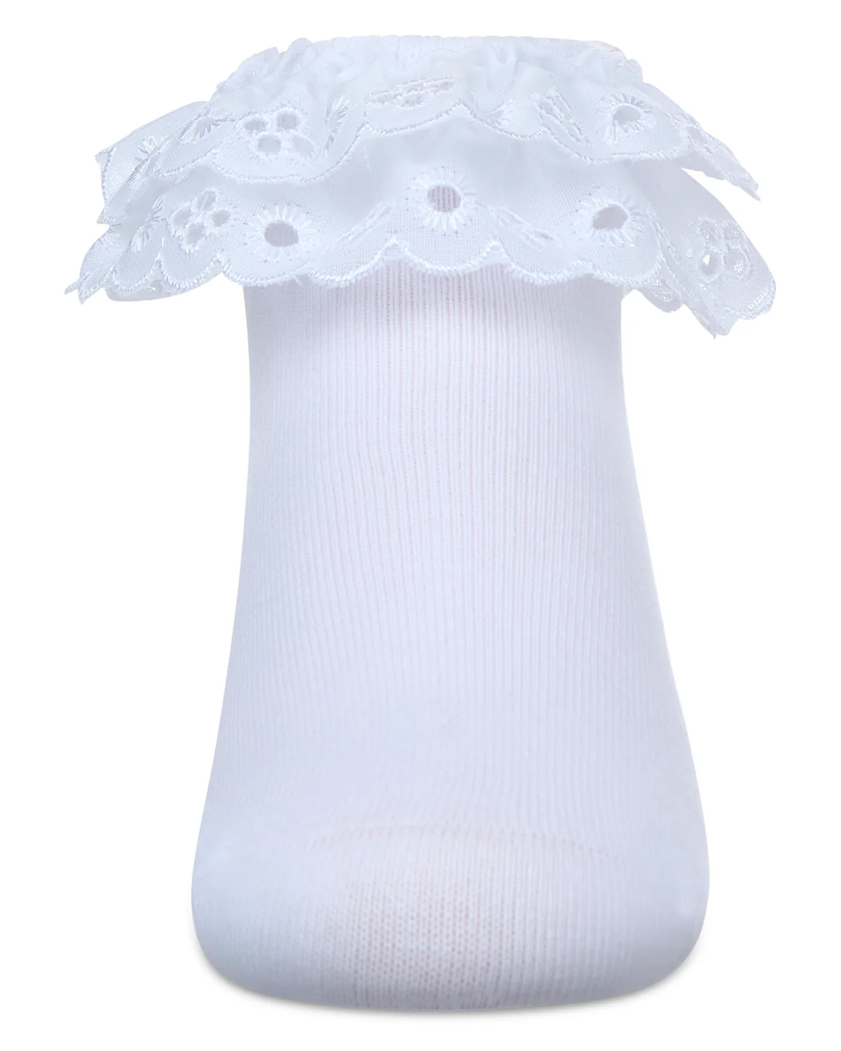 Dual Layer Eyelet Lace Anklet Sock – Image 4