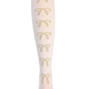 Bows in the Back Opaque Girls Tights