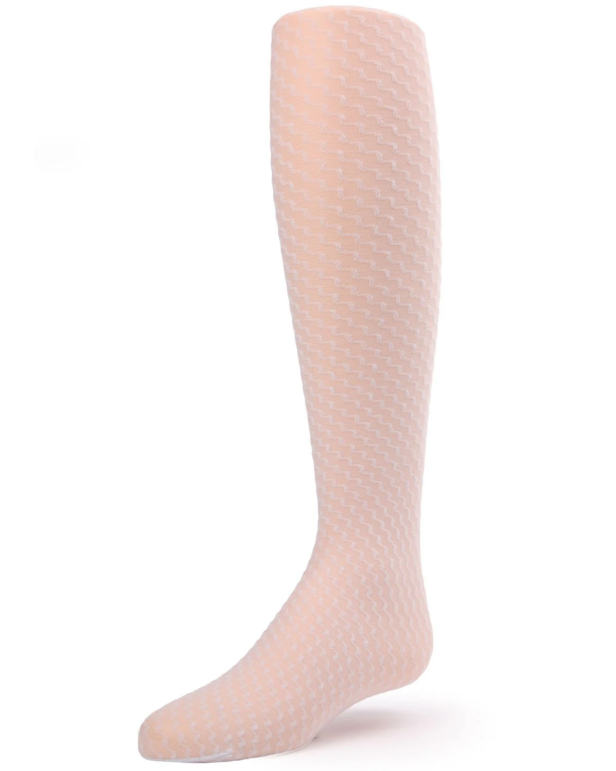 Girls' Zoe Zigzag Sheer Tights – Image 4