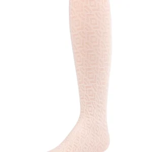 Girls' Sheer Geo Art Deco-Inspired Tights