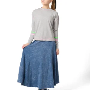 Girls Boxy Striped Long Sleeve T-Shirt