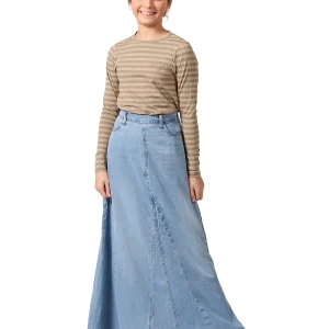 Girls Nautical Striped Cotton-Rich Long Sleeve T-Shirt