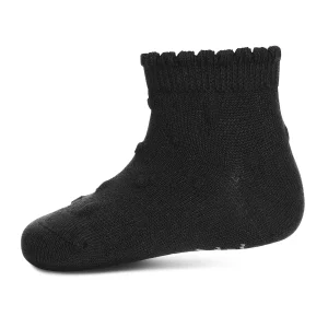 Girls Cotton Blend Swiss Dot Anklet Socks