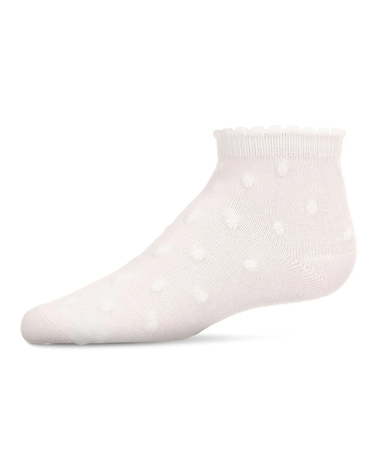 Girls Cotton Blend Swiss Dot Anklet Socks – Image 7