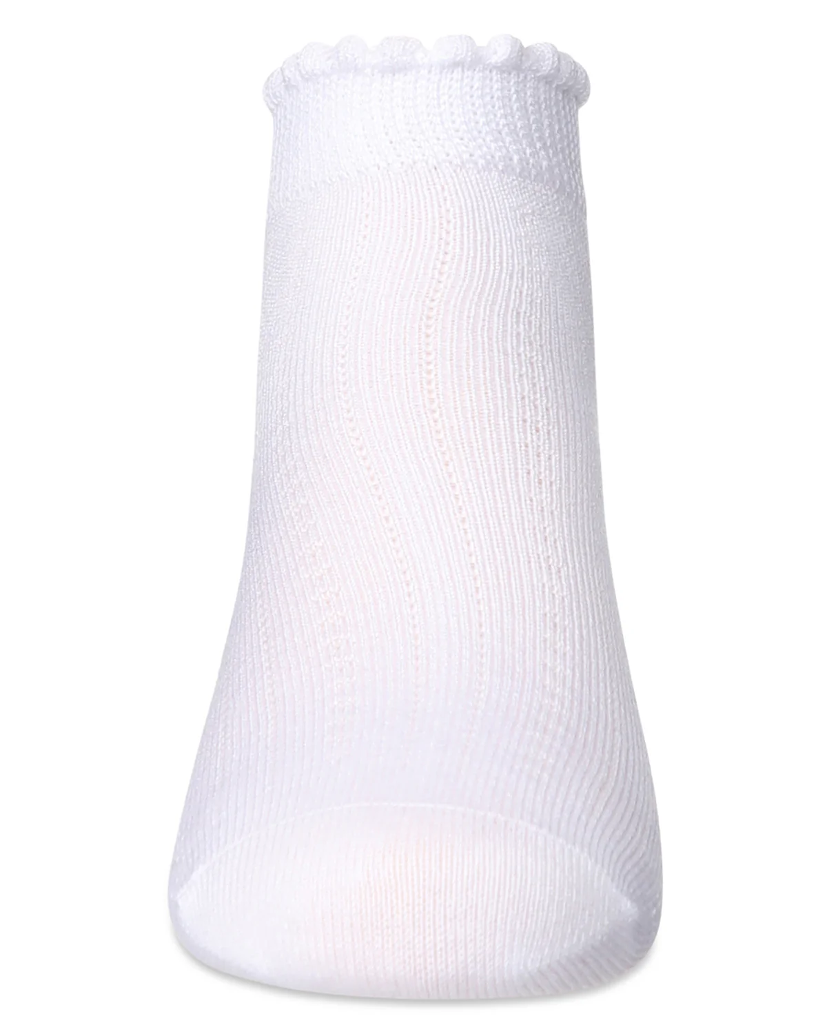 Ditsy Floral Scalloped Cuff Anklet Sock – Image 6