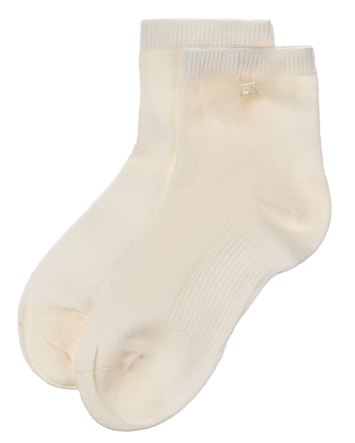 Girls Bow-Trimmed Mercerized Cotton Rich Ankle Sock – Image 7