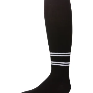 Girls' Double Varsity Stripe Cotton Tights