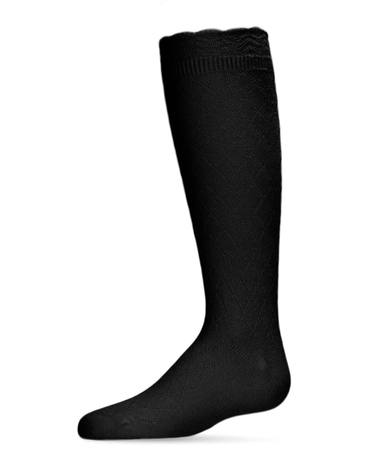 Double Diamond Cotton Blend Knee High Socks – Image 2