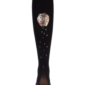 Strawberry Feet Forever Printed Girls Opaque Tights