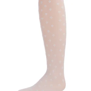 Girl's Flocked Arrow Sheer Tights