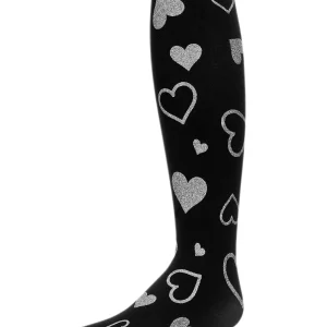 Sparkling Glitter Heart Tights