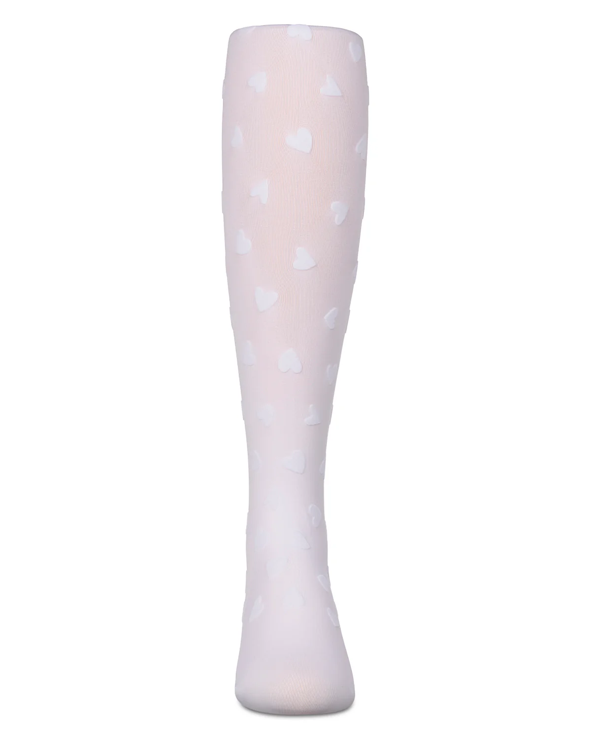 Girls "Heart To Heart" Flocked Opaque Fashion Tights – Image 7