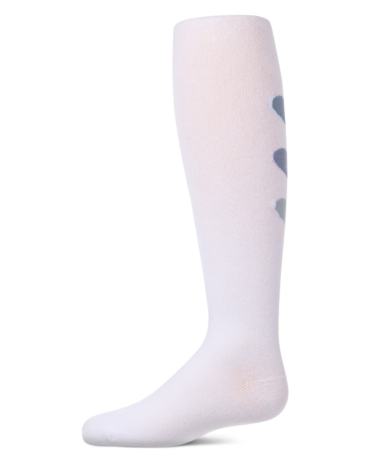 Girls "Triple Heart" Cotton-Rich Mini-Ribbed Fashion Sweater Tights – Image 6